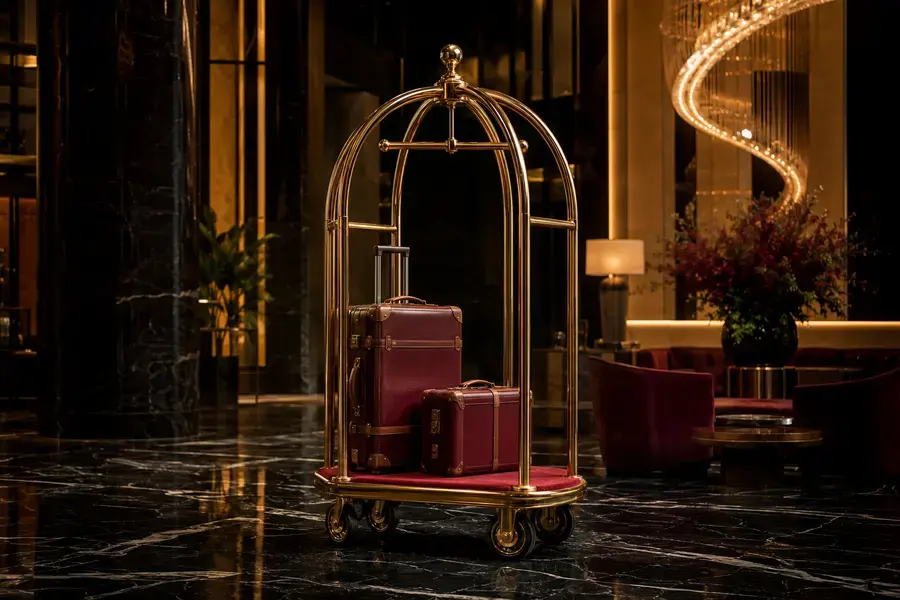 Birdcage Luggage Carts for hotel bell, concierge, and luggage handling operations