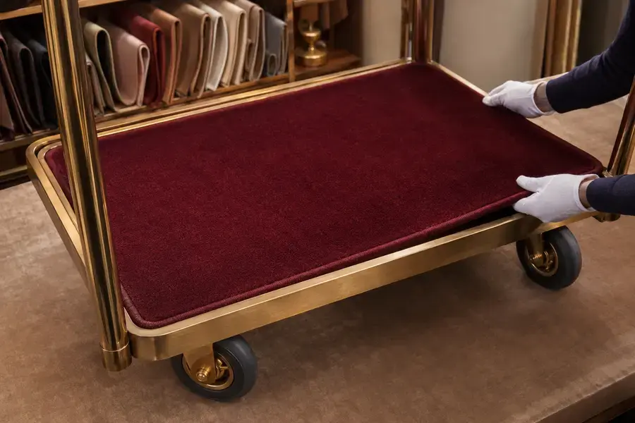 Replacement Cart Carpets for hotel bell, concierge, and luggage handling operations