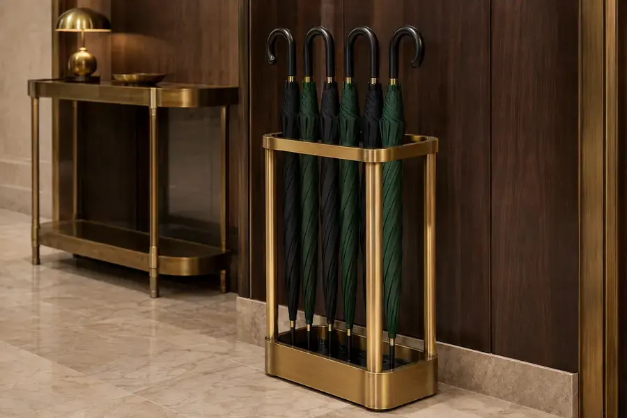 Umbrella Stands for hotel bell, concierge, and luggage handling operations