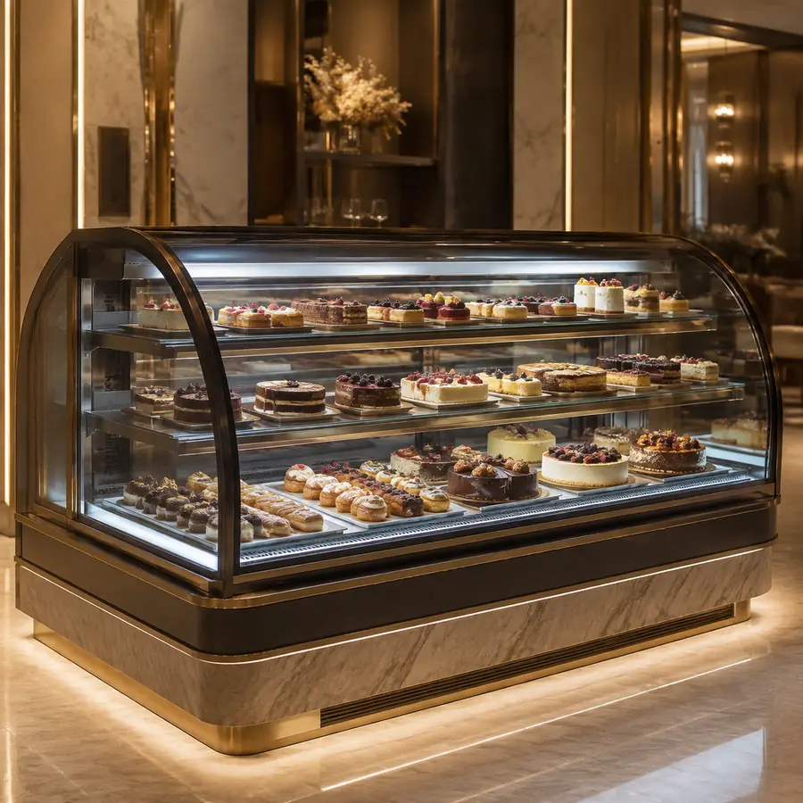 Bakery Display Cases for professional bakery and pastry production