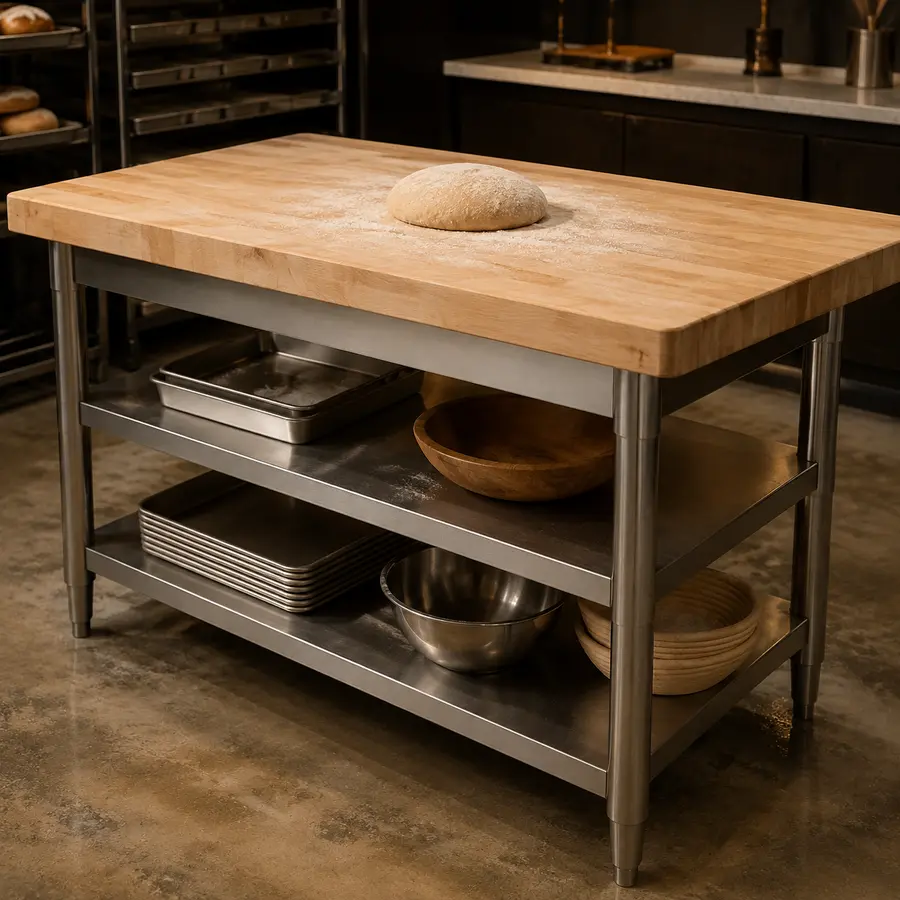 Bakery Worktables for professional bakery and pastry production