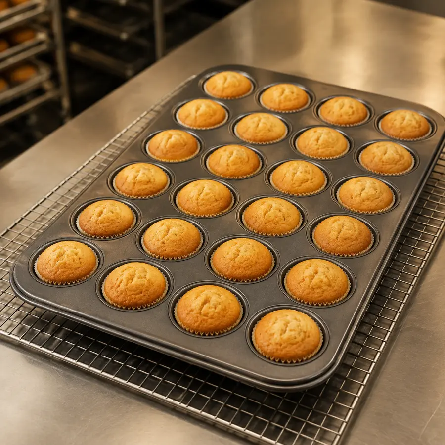 Muffin Pans for professional bakery and pastry production