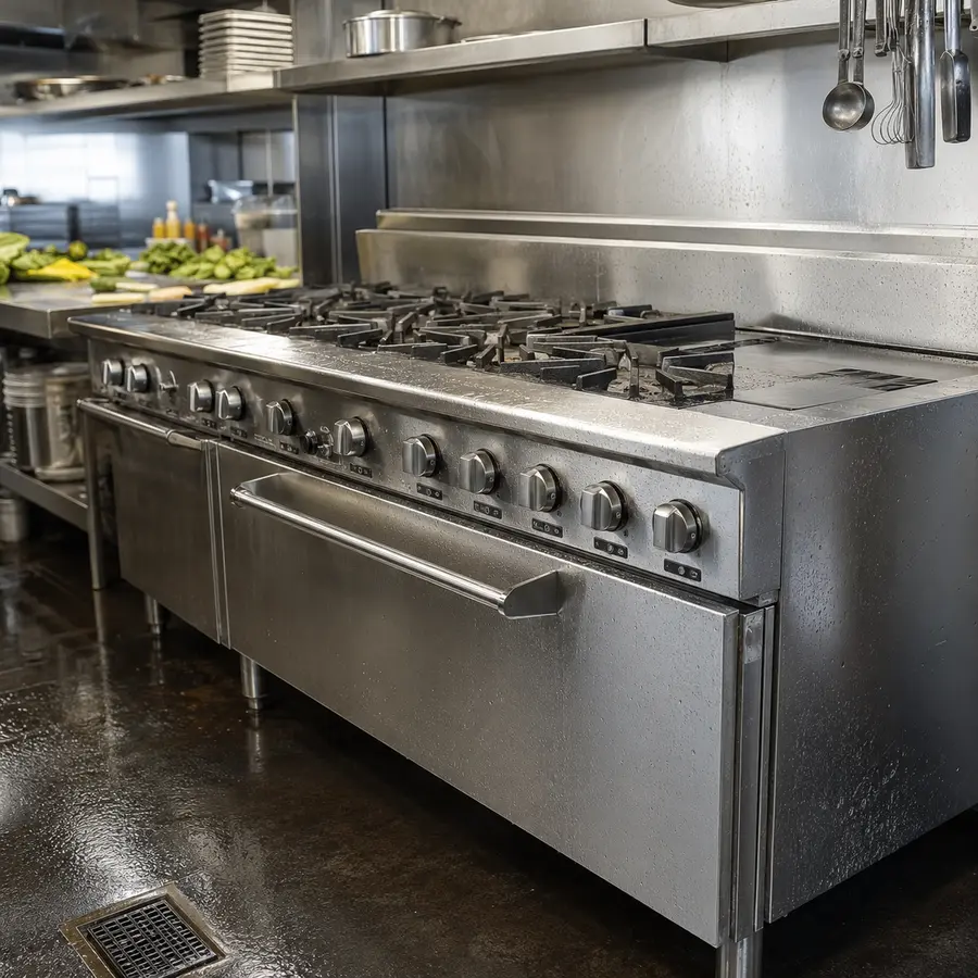 Durable cleanable stainless bakery equipment