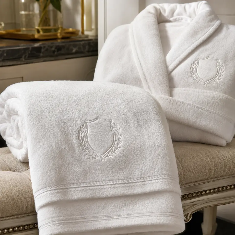 Embroidered Towels & Robes for hotels and hospitality properties
