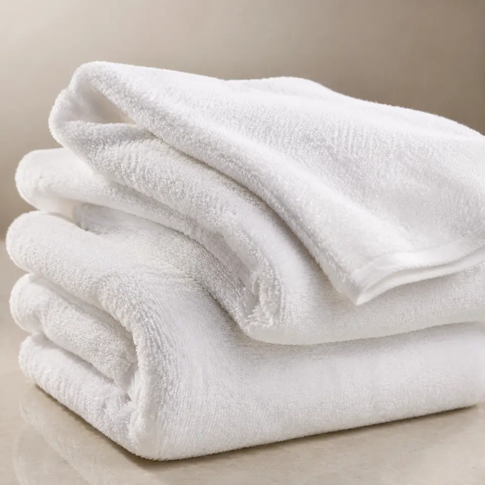Extra-lofty zero-twist hotel towel