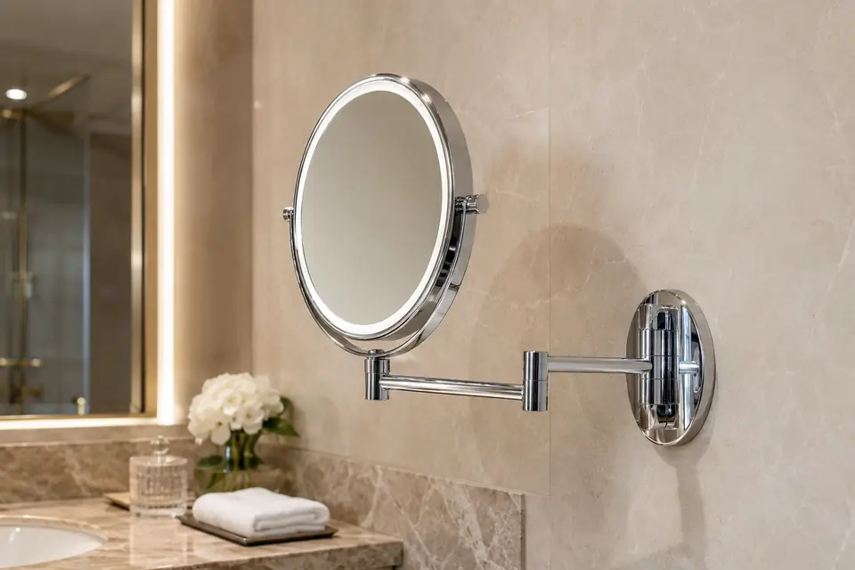 Magnifying Makeup Mirrors for hotels and hospitality properties