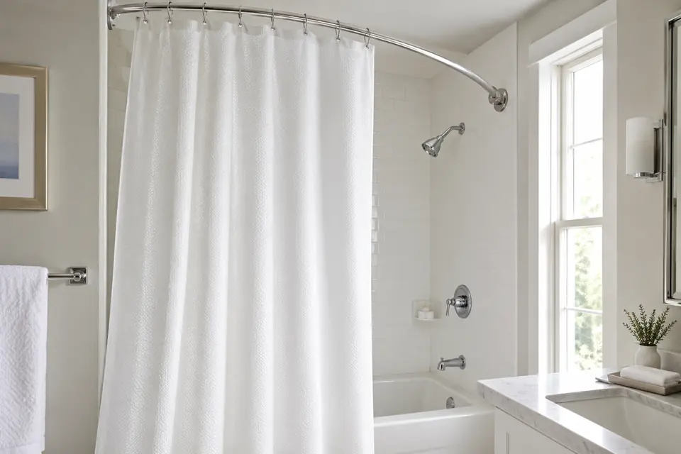 Shower Curtains & Rods for hotels and hospitality properties