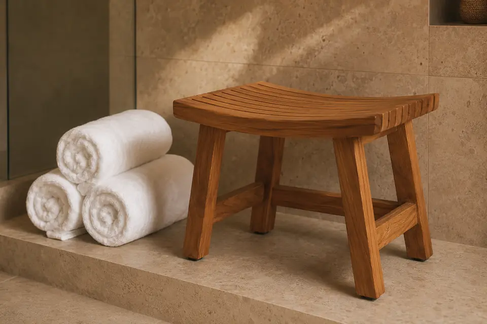 Teak & Textiles for hotel bathroom fixtures and accessories