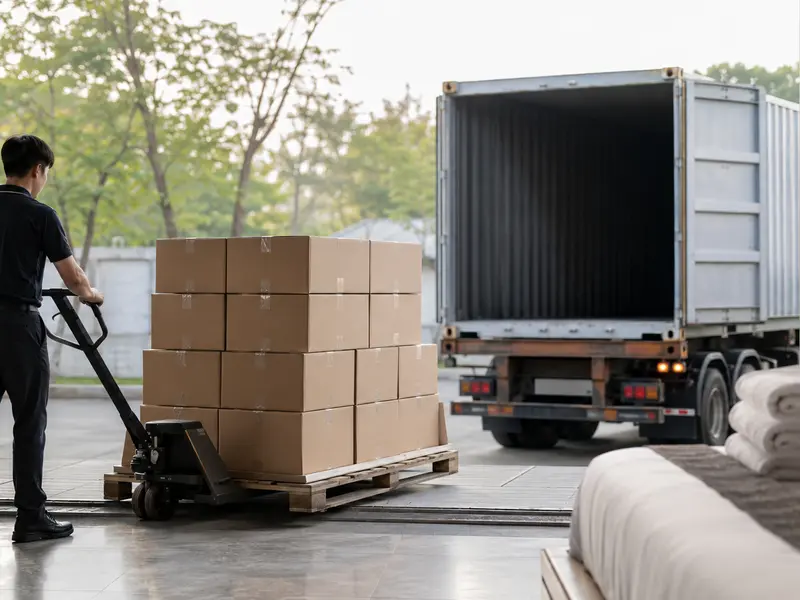 Organized export logistics for hotel bedding orders