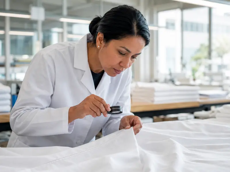 Quality inspection of commercial hotel bedding