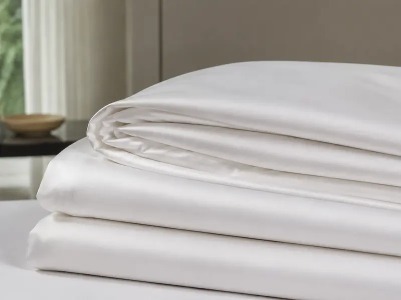 Smooth cotton sateen hotel bed linen
