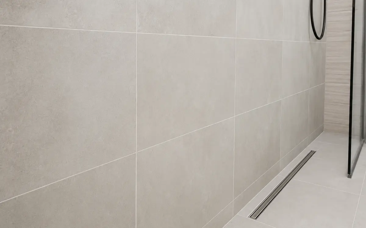 Tile and grout surfaces for commercial cleaning chemical selection