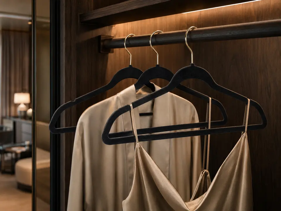 Non-Slip Hangers for hotels and hospitality properties