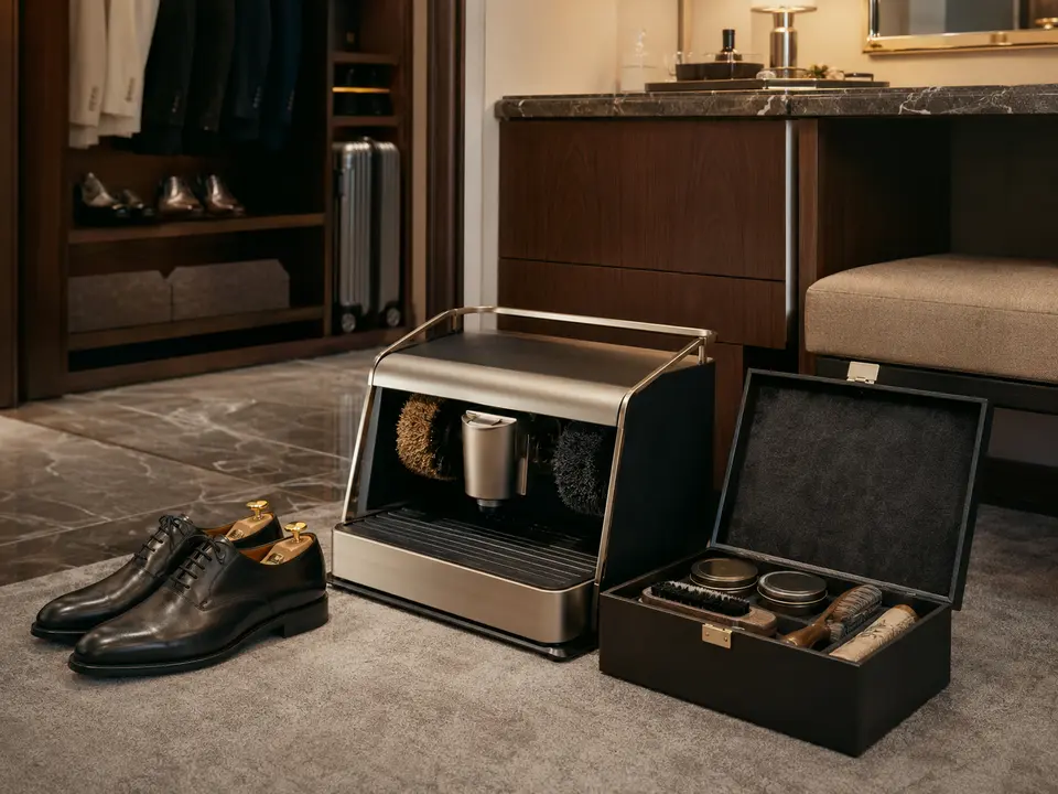 Shoe-Shine Machines & Kits for hotels and hospitality properties