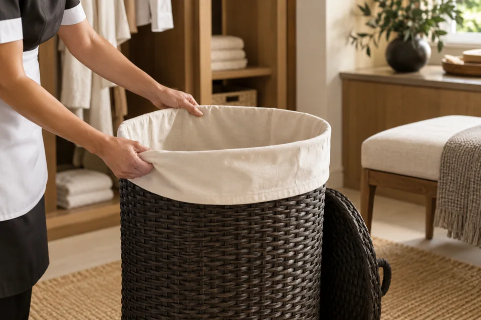 Removable hamper liners