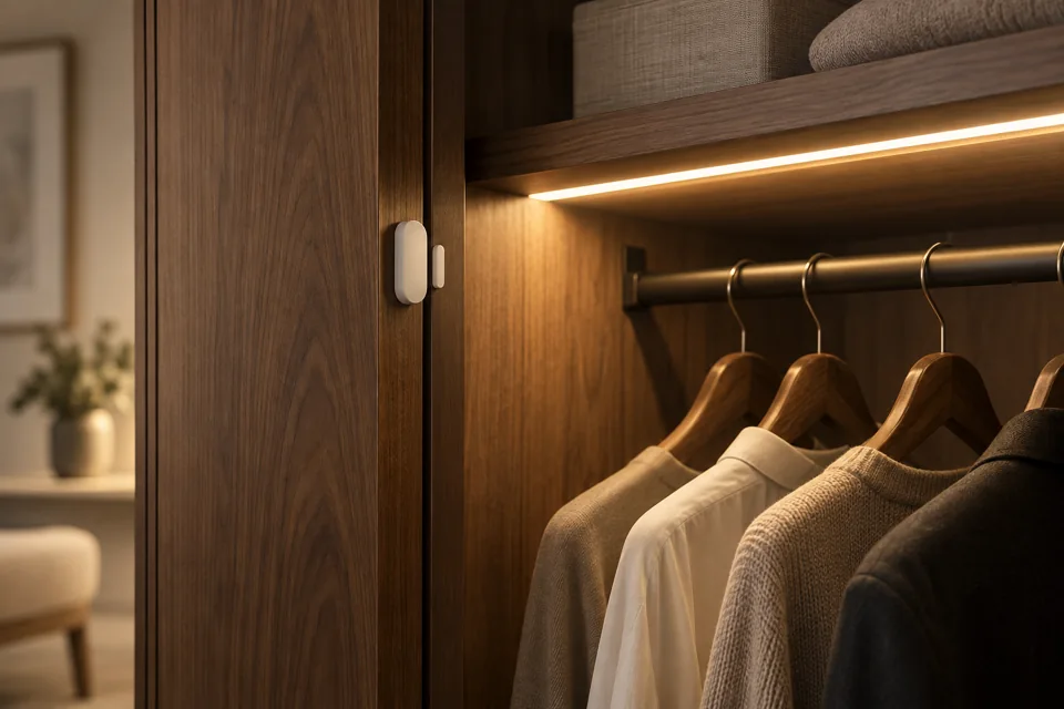Door sensor lighting