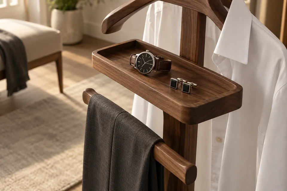 Valet accessory trays