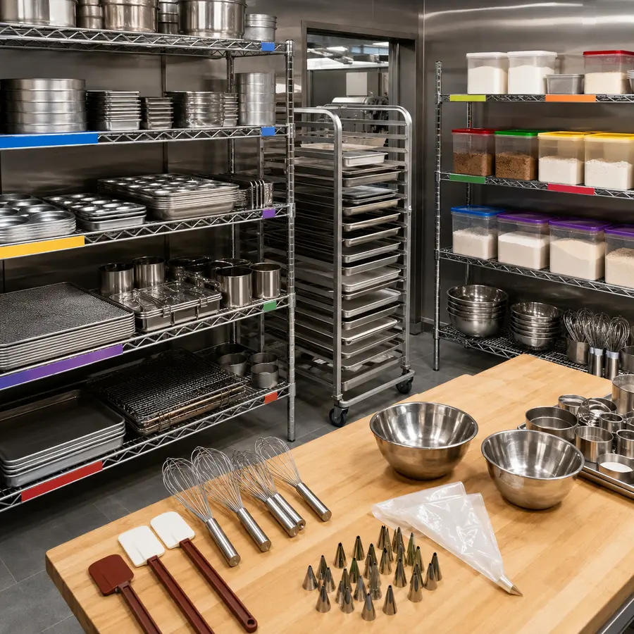 Organized commercial cooking equipment spare parts