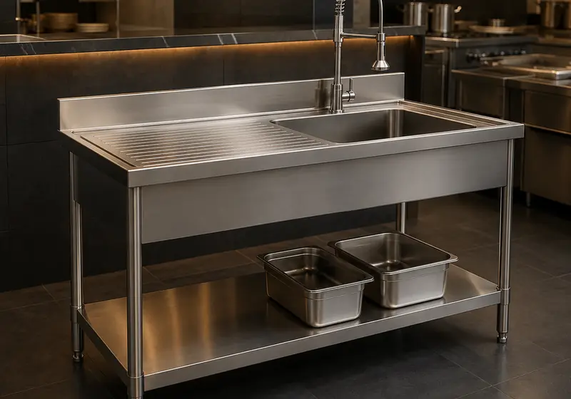Preparation Sinks for professional hotel and commercial kitchens