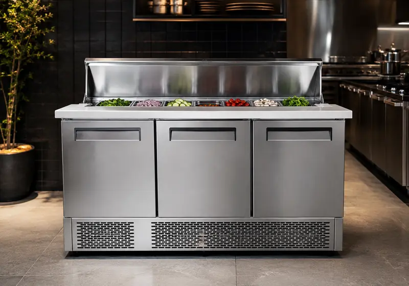 Refrigerated Preparation Counters for professional hotel and commercial kitchens