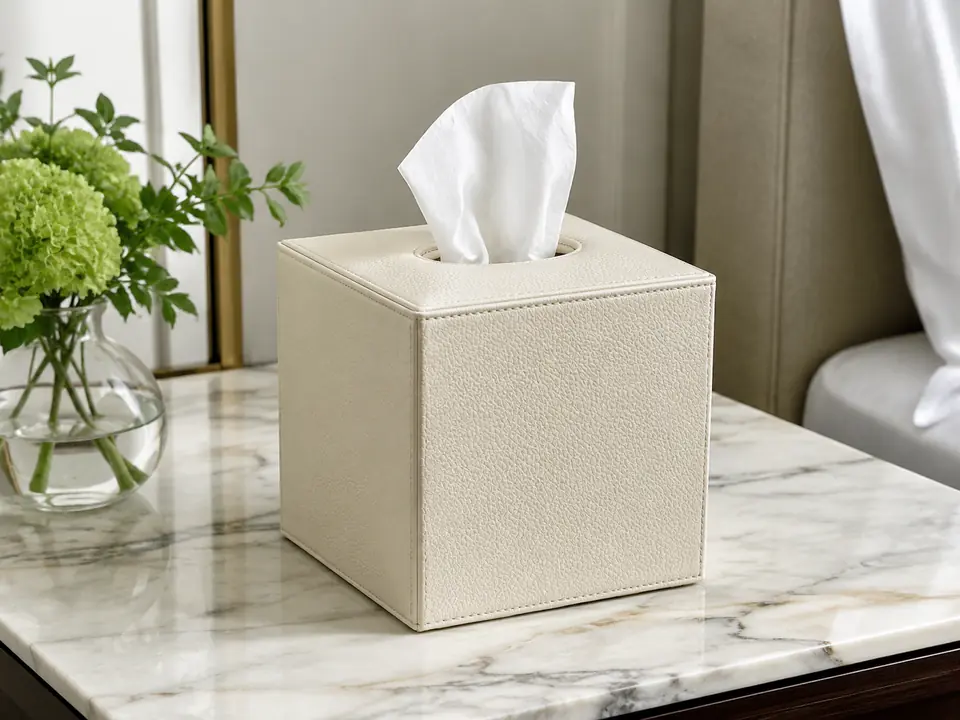 Tissue Box Covers for hotel guest rooms