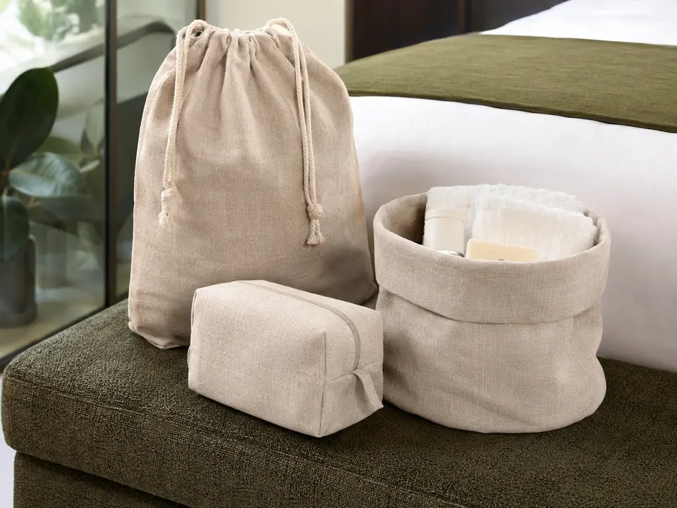 Washable textile laundry and amenity accessories