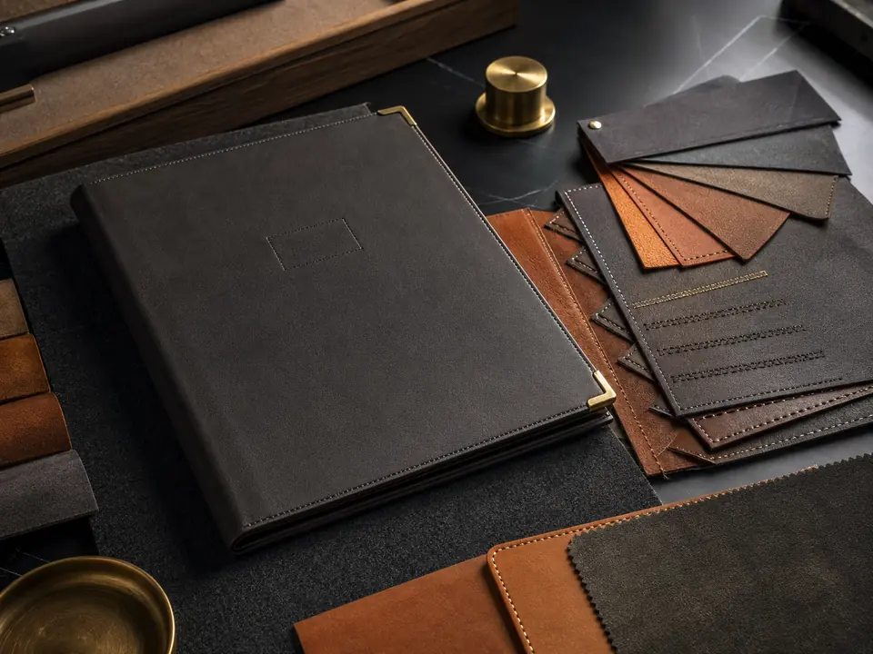 Customized guest compendium and room accessory samples