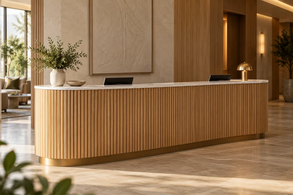 Counters and cabinets for hotels and hospitality properties