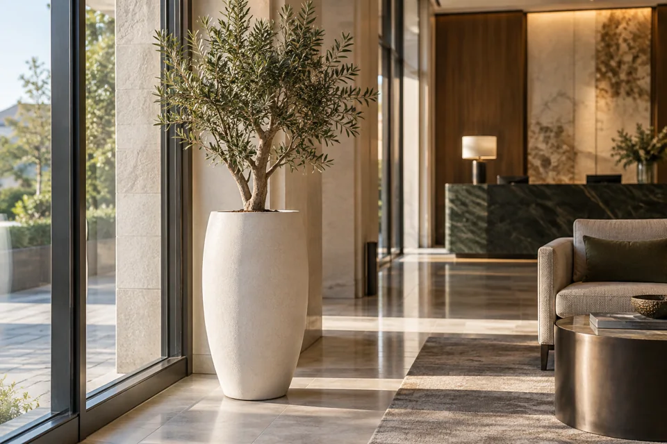 Decorative planters for hotels and hospitality properties