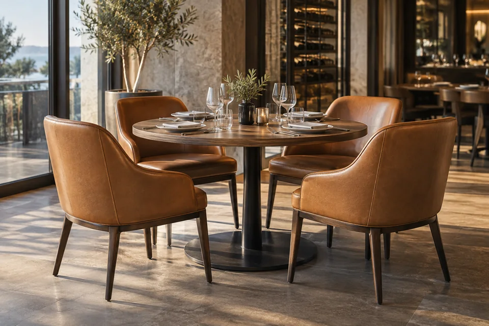 Restaurant furniture for hotels and hospitality properties