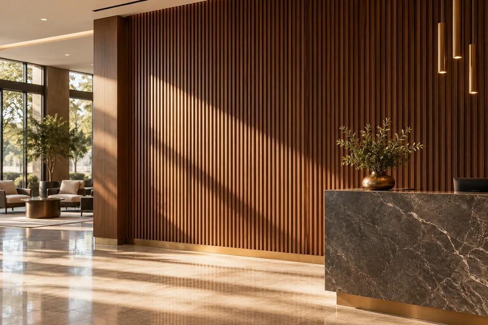 Wall panels for hotels and hospitality properties