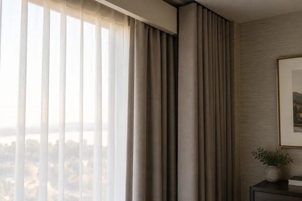 Curtain overlap