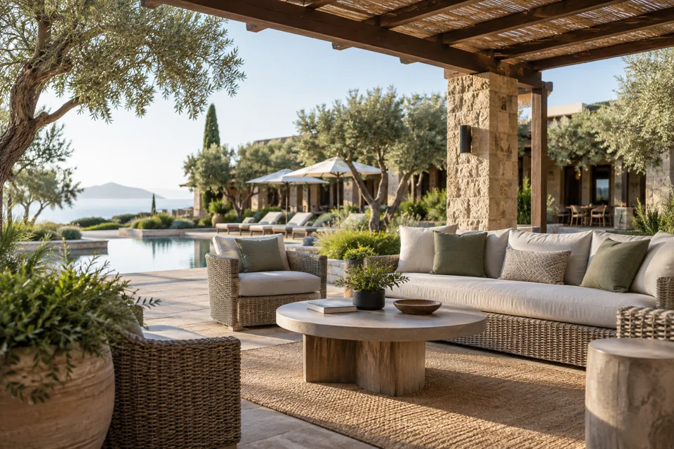 Outdoor hospitality spaces