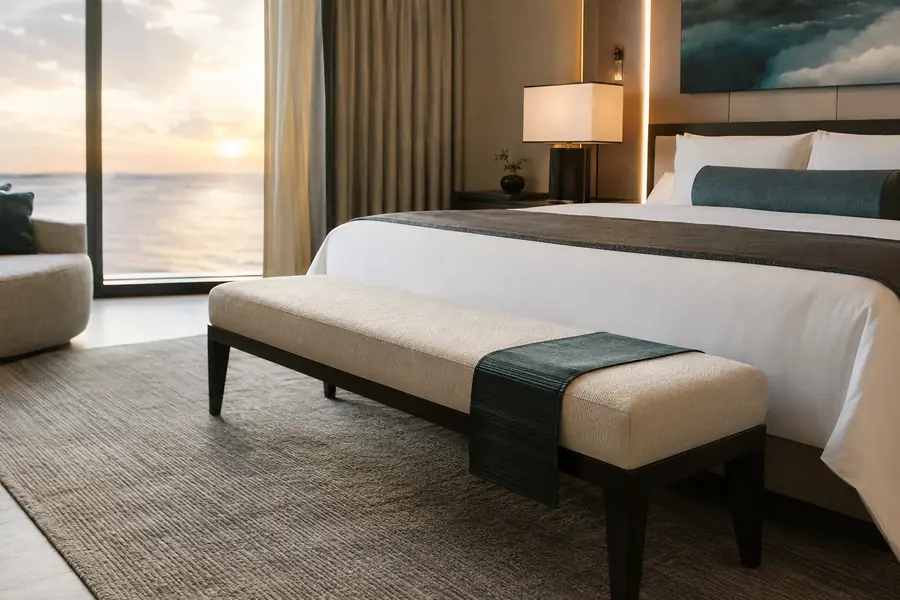 Benches for hotels and hospitality properties