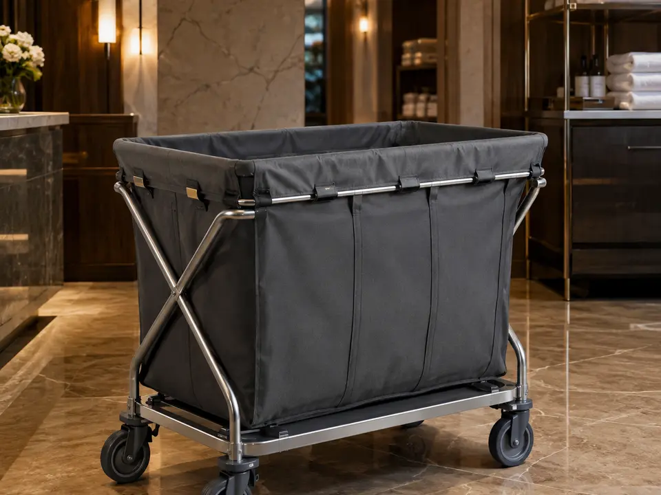 Laundry Carts for hotel housekeeping and commercial janitorial operations