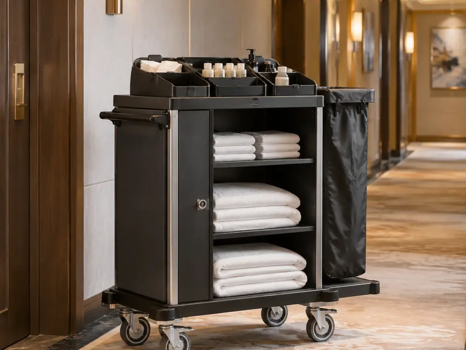 Maid Carts for hotel housekeeping and commercial janitorial operations