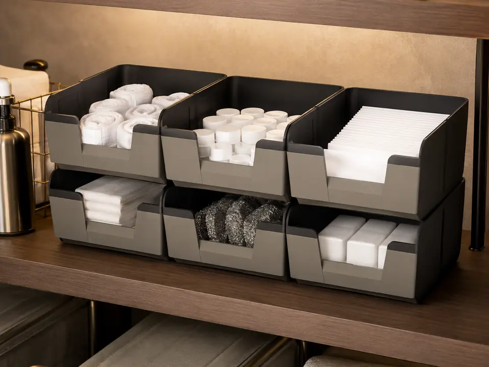 Supply Bins for hotel housekeeping and commercial janitorial operations
