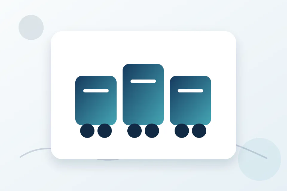 Illustration of standardized commercial carts