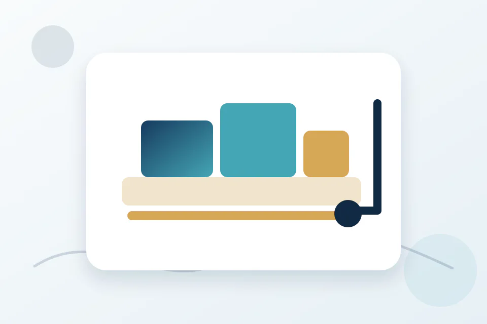 Illustration of organized freight cartons on a pallet