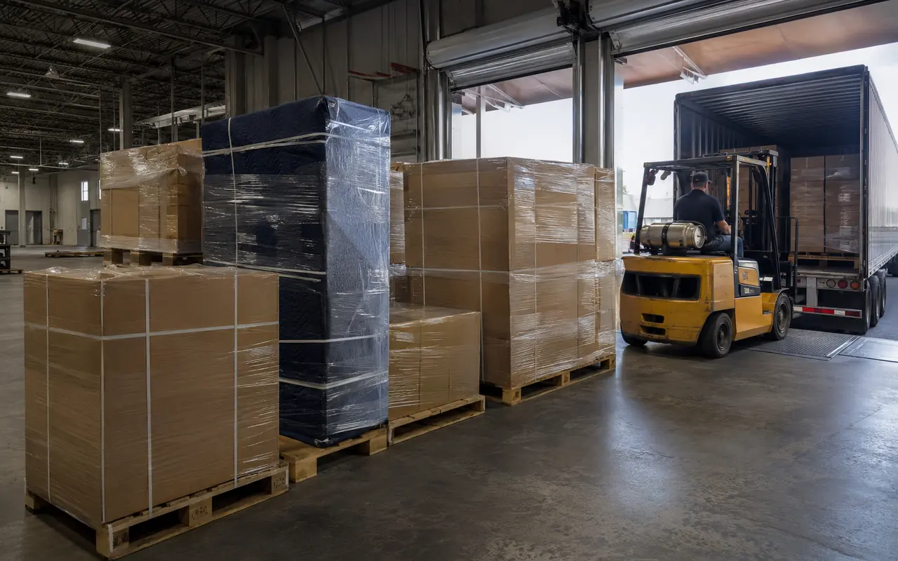 Consolidated shipment of hotel appliances and electronics