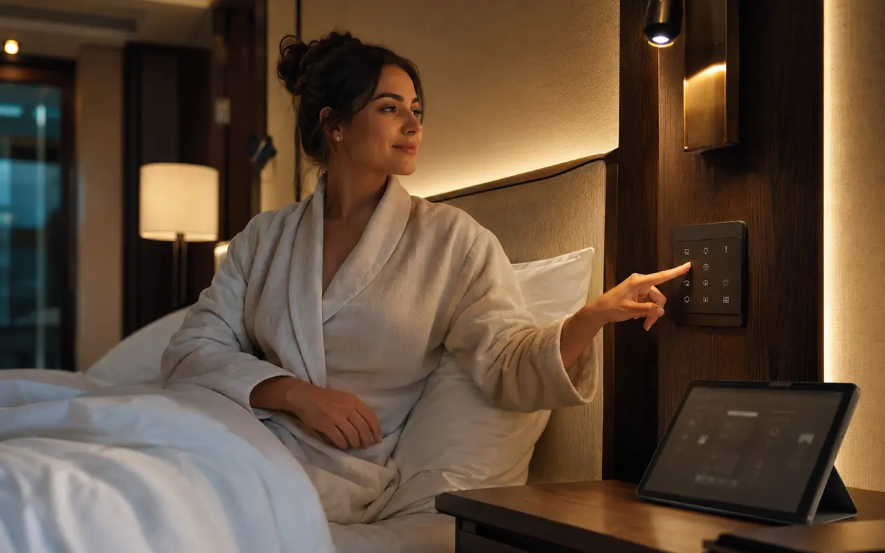 Intuitive guest use for hotel in-room appliances and electronics