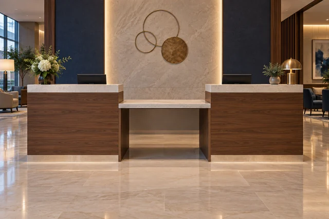 Accessible reception counters