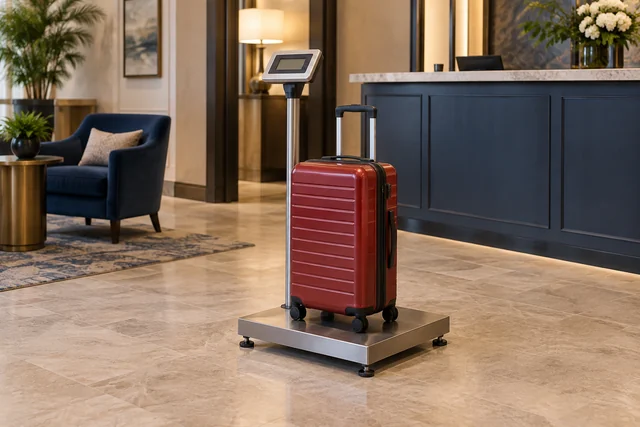 Digital platform luggage scales