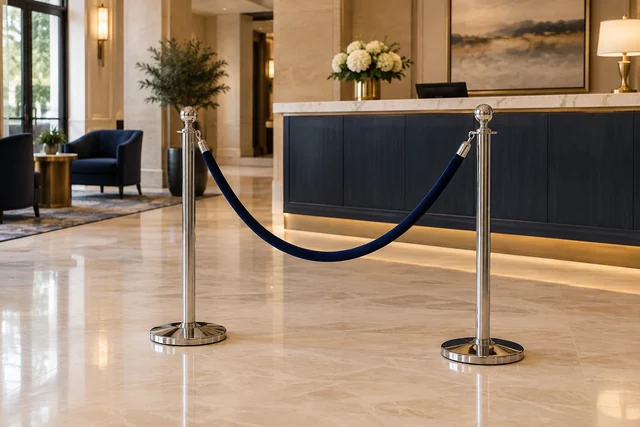 Velvet rope stanchions