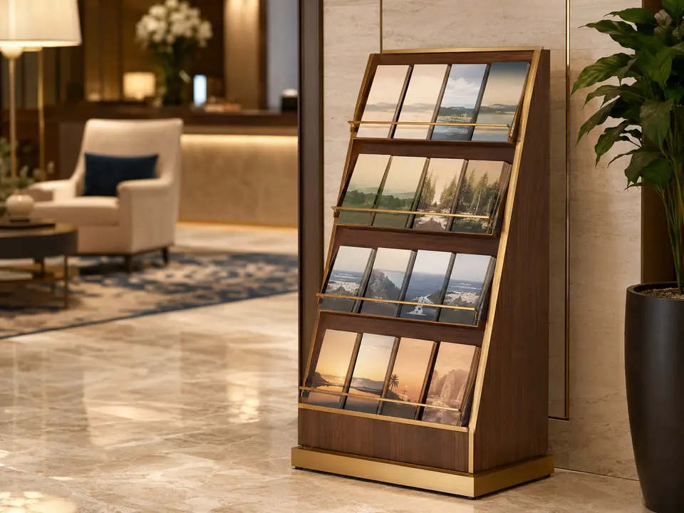 Brochure Racks for hotels and hospitality properties