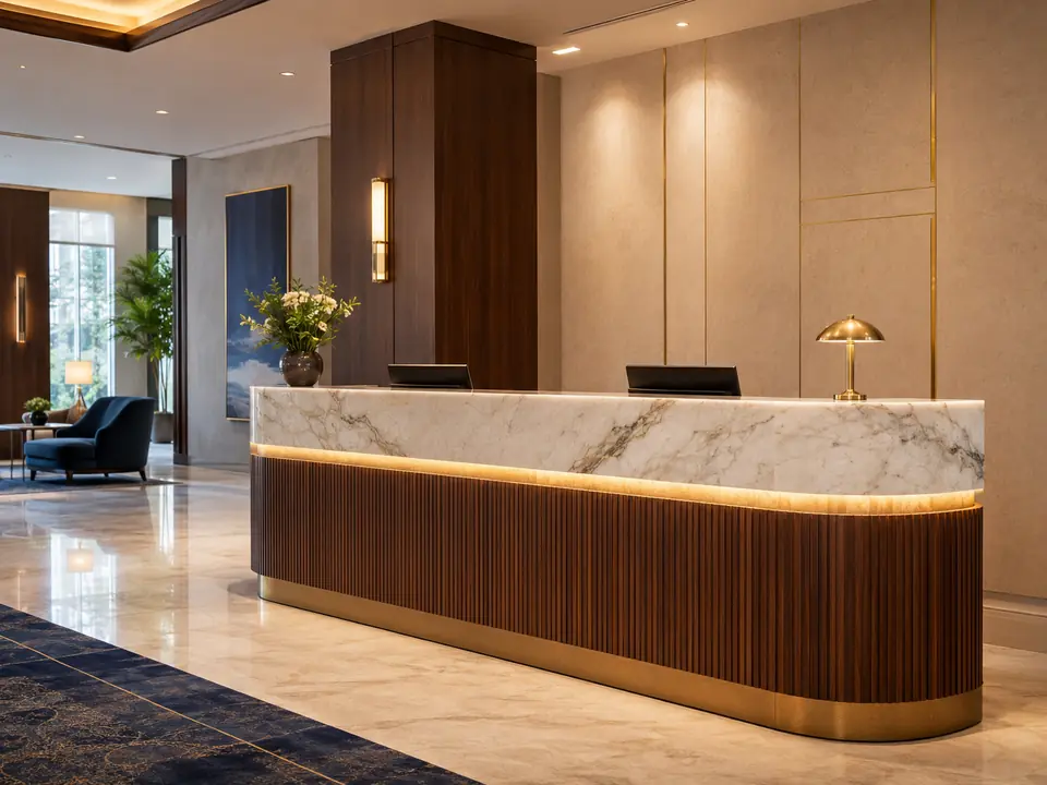 Reception Desks for hotels and hospitality properties