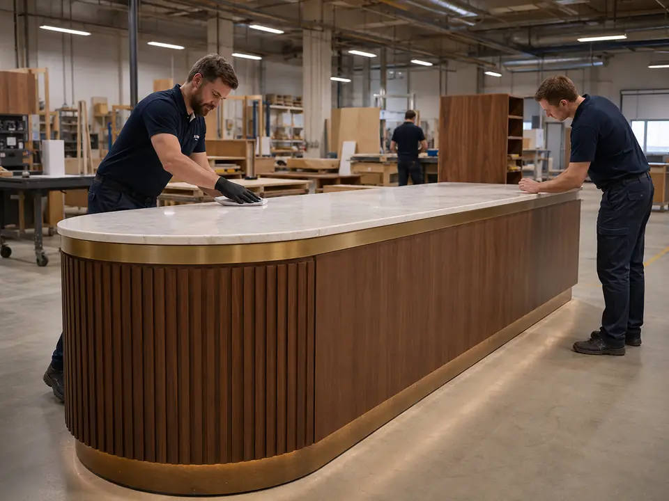 Reception desk production coordination