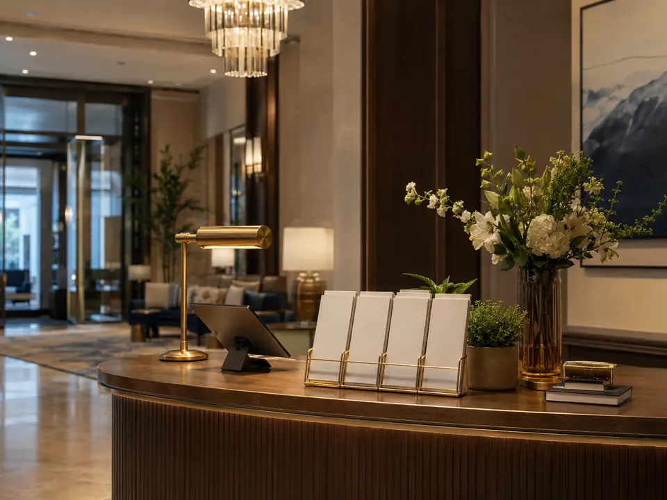 Hotel concierge and guest guidance zone