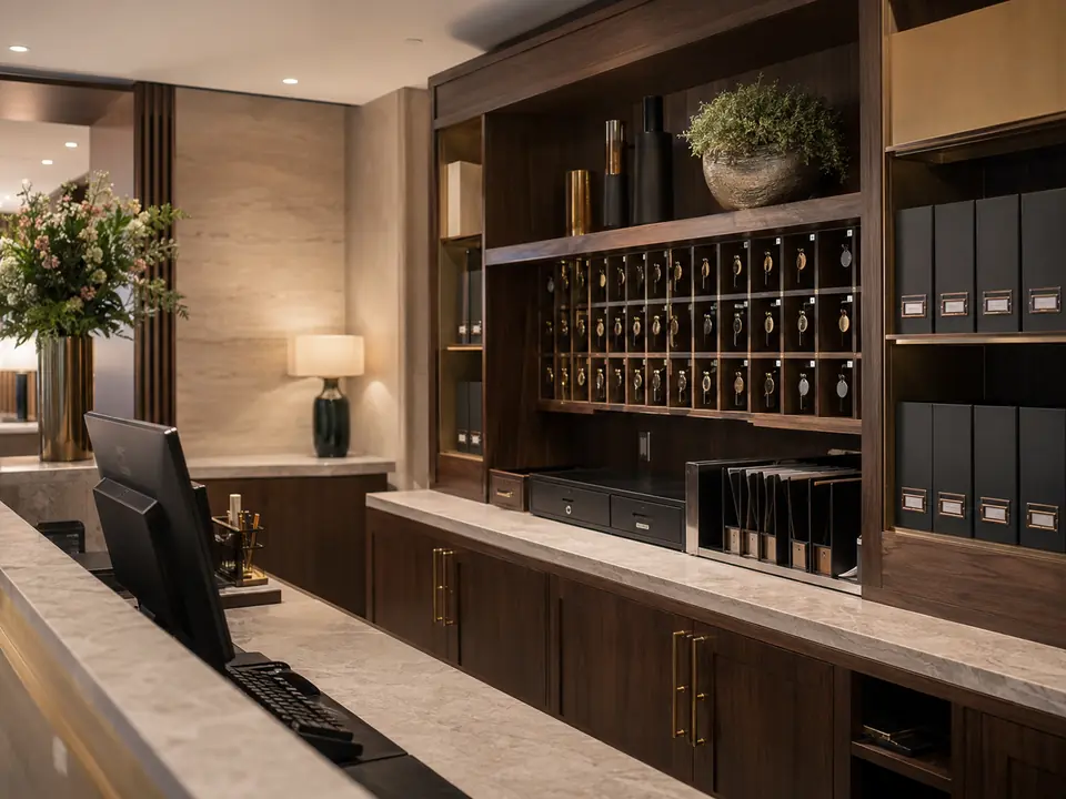 Secure front-office administration zone