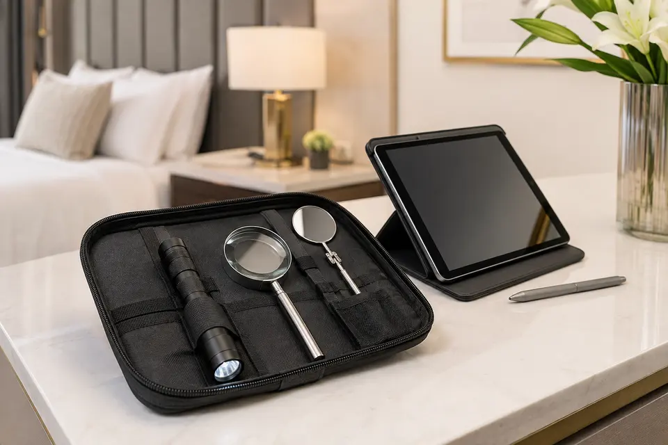 Room Inspection Equipment for hospitality pest-management programs
